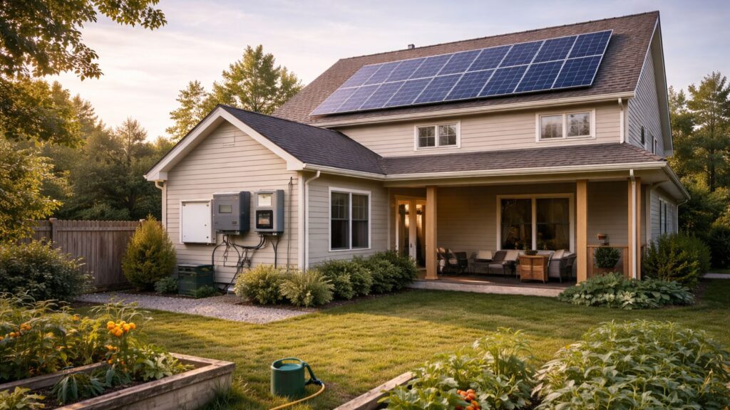 Hybrid systems allow homes to operate independently while remaining connected to the grid.