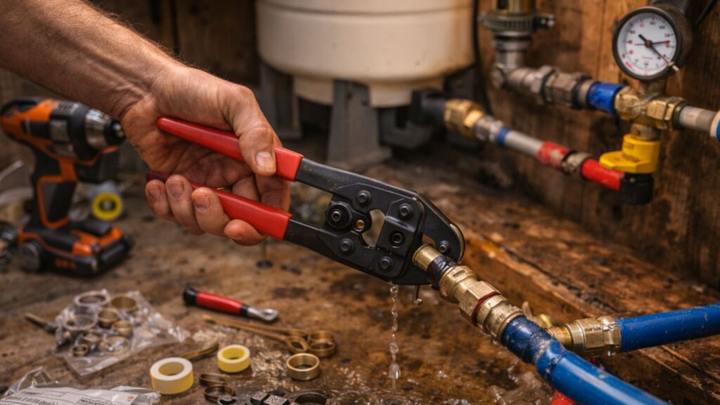 Water system failures often require immediate hands-on repairs to prevent larger damage.