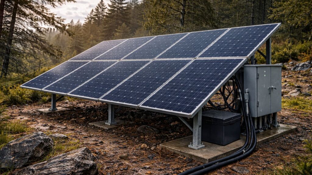 A properly hardened system continues operating even after extreme weather passes.